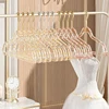 1PC Acrylic Hanger Clothing Organizer Wardrobe Pants Coat Hanger Drying Rack Transparent Gold Hook Adult Coat Hanger 5