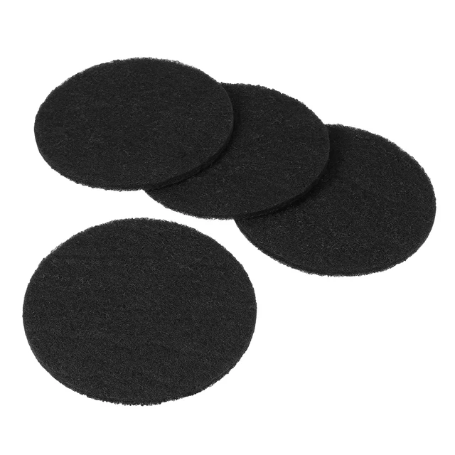 4Pcs Round Carbon Replacement Filters for Cat Litter Boxes 6.25inch Diameter 10mm Thickness Odor Absorbing Pads for Dome and 6
