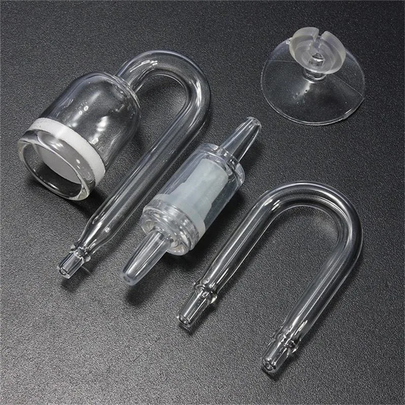 4 In 1 Aquarium CO2 Diffuser Set Atomizer Check Valve For Fish Tank