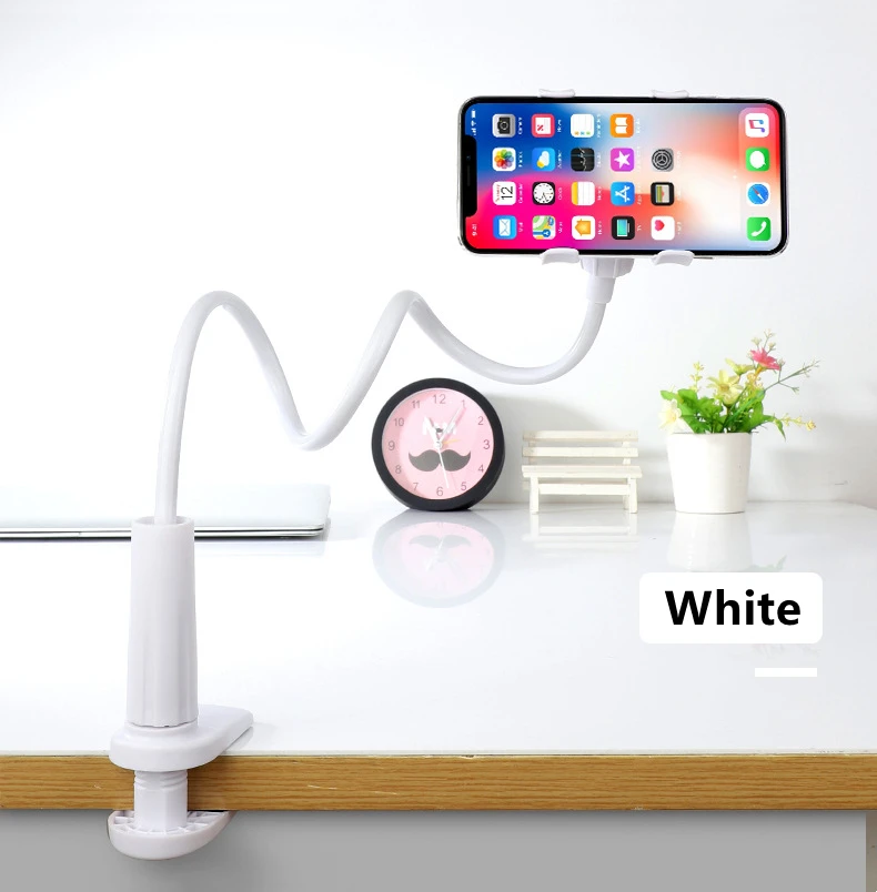 Universal Lazy Phone Stand Gooseneck Holder Flexible Desk Support Table Clip Bracket for Mobile Phones IPad Arm Stents Kickstand car mobile holder