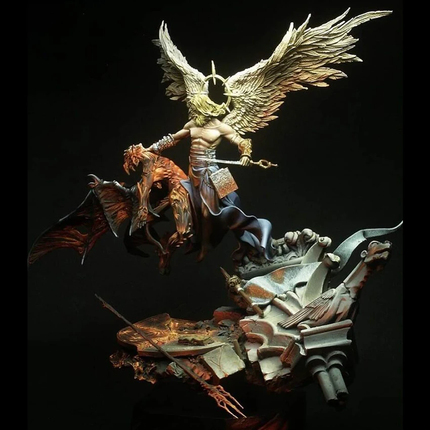 

Resin Model Figure GK 1/24 ancient warrior soldier stand Resin soldier Unpainted Model Kit Unassembled