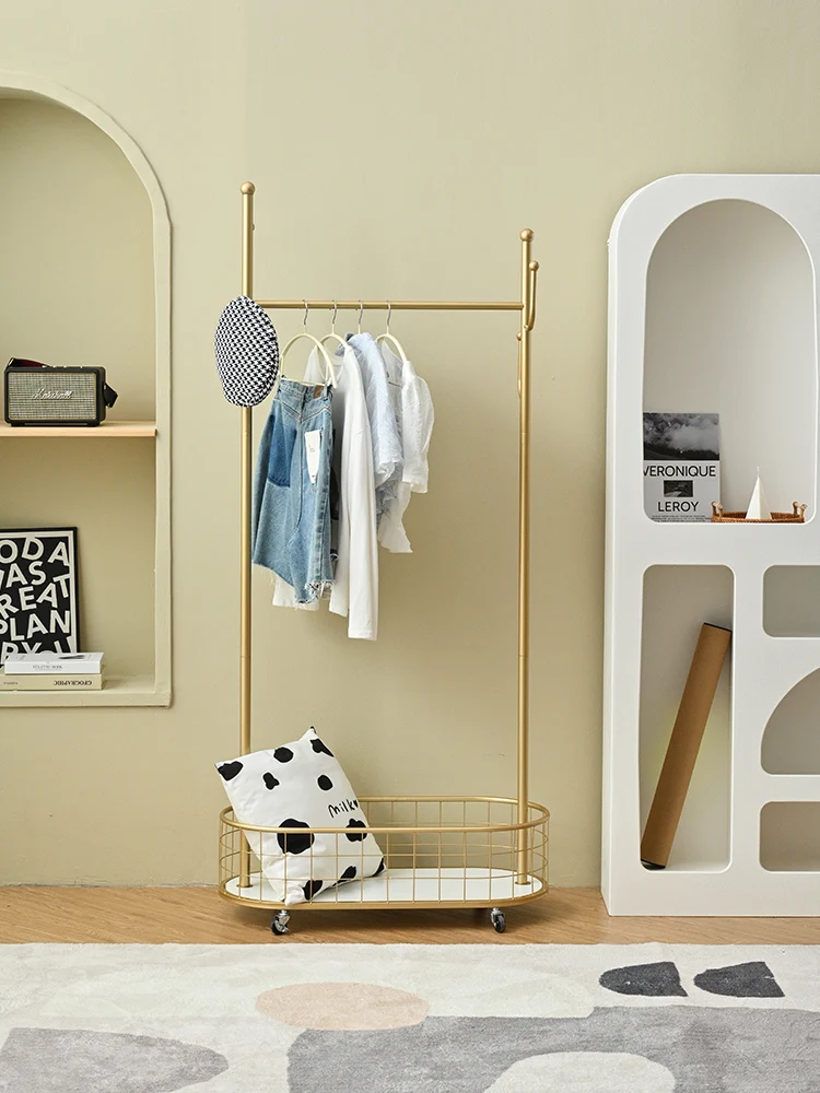 

Mobile hanger, floor to ceiling bedroom storage hanger, modern, minimalist, and multifunctional home coat rack