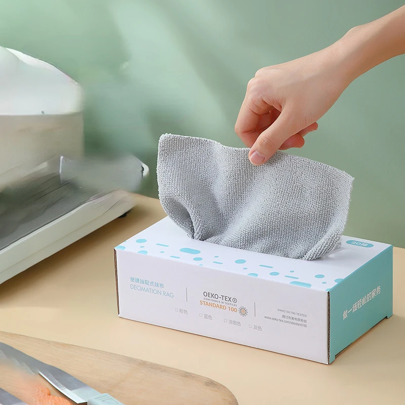 

General Merchandise Kitchen cleaning supplies Wet and dry absorbent dish cloths Microfiber lazy extractor rags
