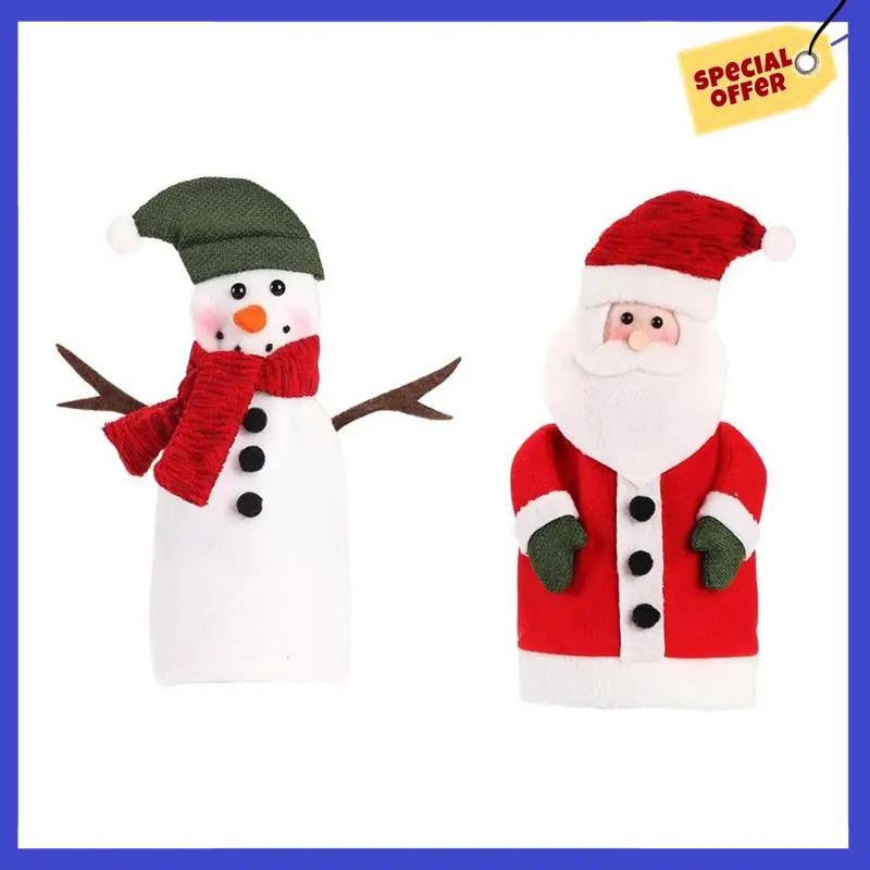 Christmas Wine Bottle Cover Clothing Bottle Dress Santa Wine Bag Wrap For Christmas Holiday Party Table Decor Easy To Use