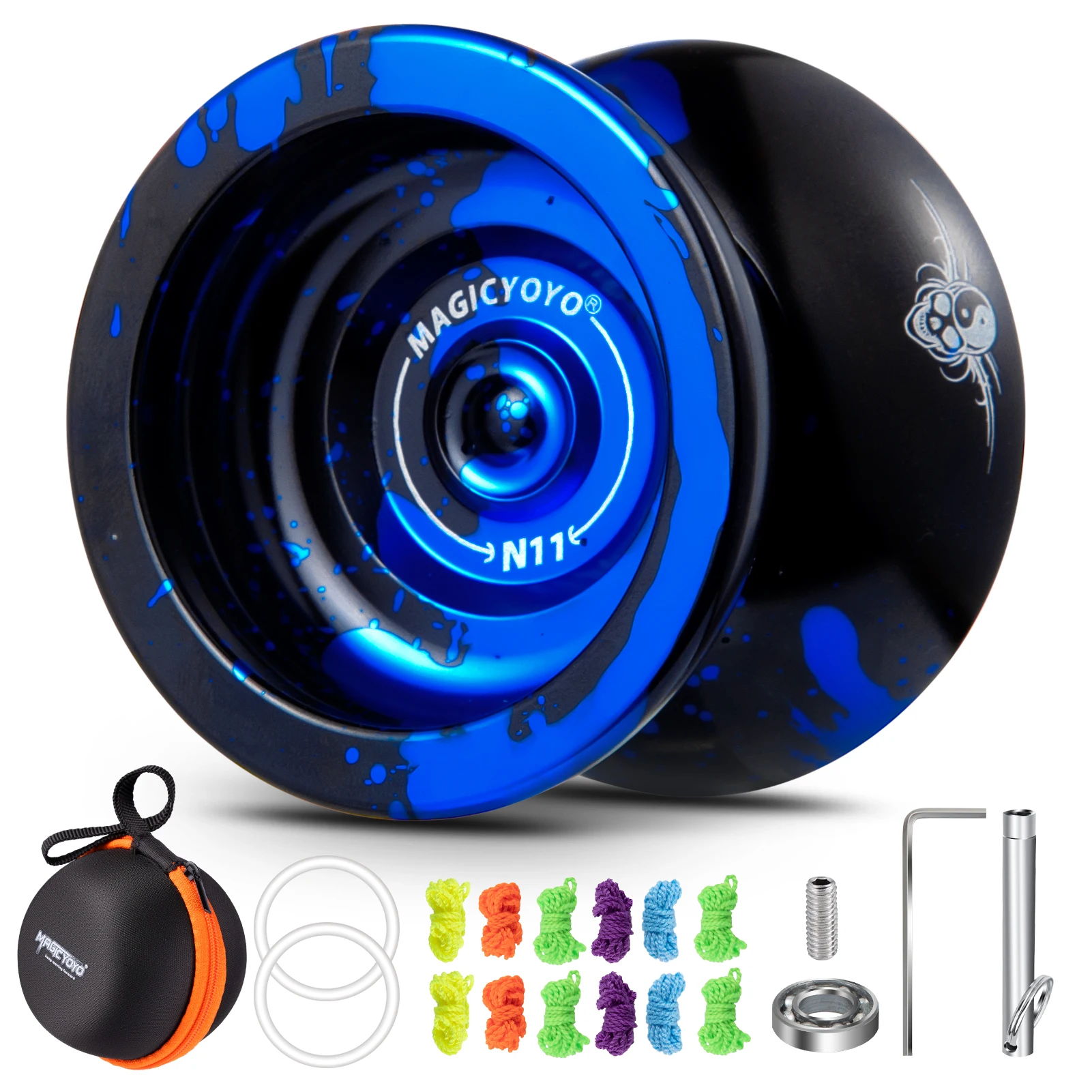 Yoyo Ball MAGICYOYO Professional Yoyo N11 Responsive Yoyo for Kids Dual Purpose Yo Yo with Accessory Kit