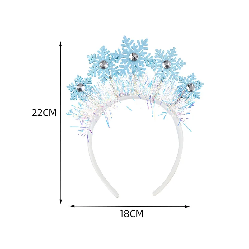 Christmas Snowflake Headband Women Girls Hair Accessories Photo Props Christmas Decoration Gifts hair accessories,hair headband