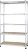 Medium Duty Storage Shelving Single Post Press Board Shelf - 48 x 18 x 72 Inches 1