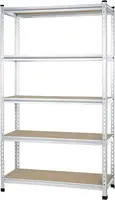 Medium Duty Storage Shelving Single Post Press Board Shelf - 48 x 18 x 72 Inches 1