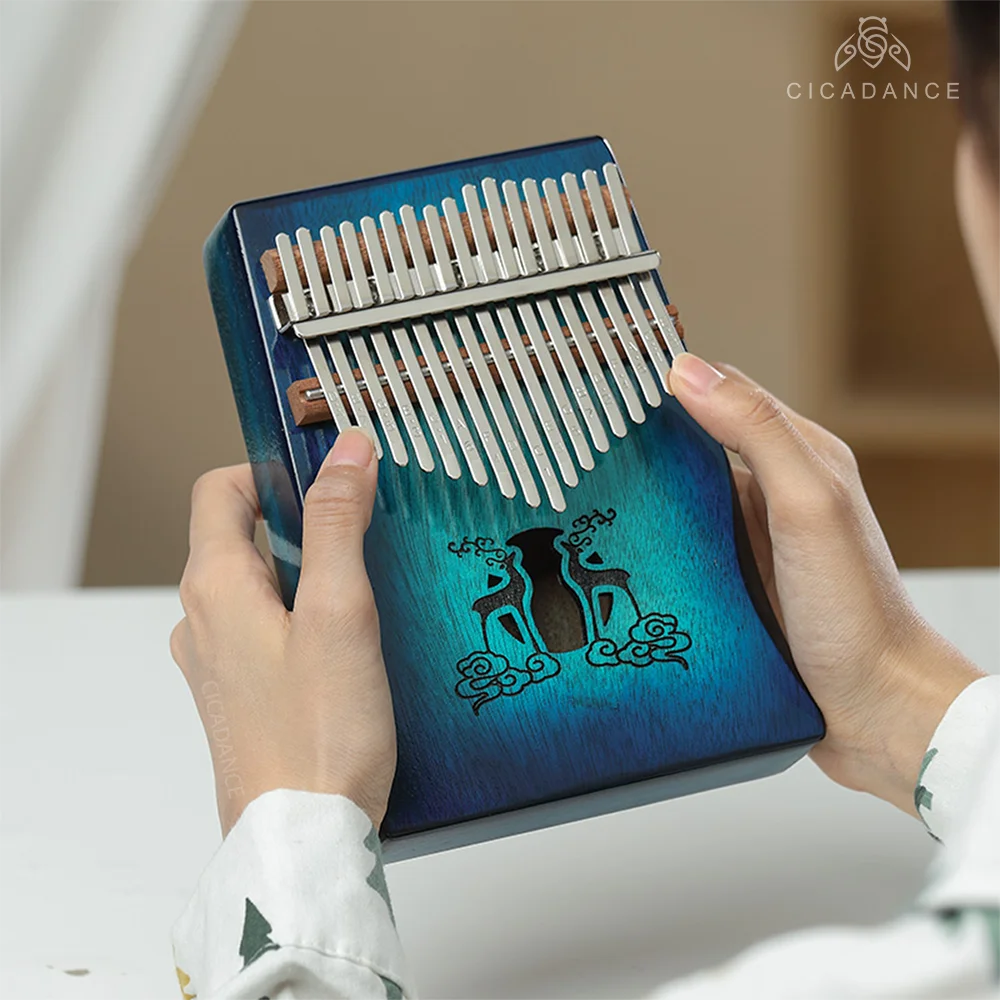 

17 клавиш, калимба из красного дерева, пианино для большого пальца Mbira, музыкальная клавиатура, инструмент для африканского пальца, пианино с аксессуарами, подарок