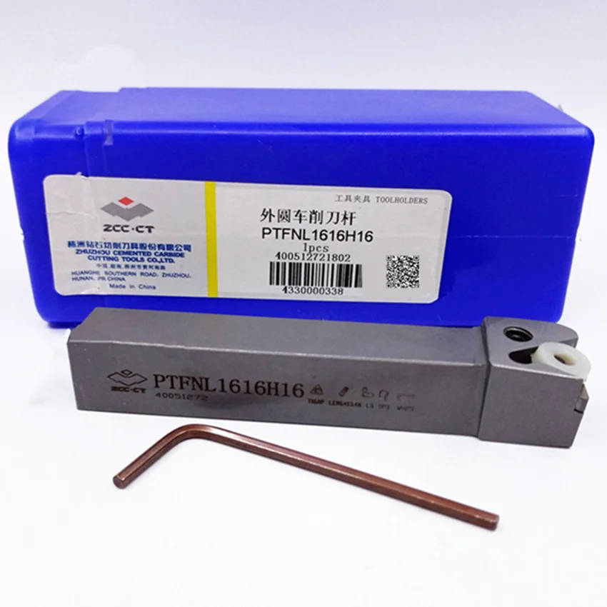 Ptfnr1616H16/Ptfnl1616H16/Ptfnr2020K16/Ptfnl2020K16 Zcc.Ct External Turning Tool Cutter Bar For Tn** Inserts 1Pcs/Box