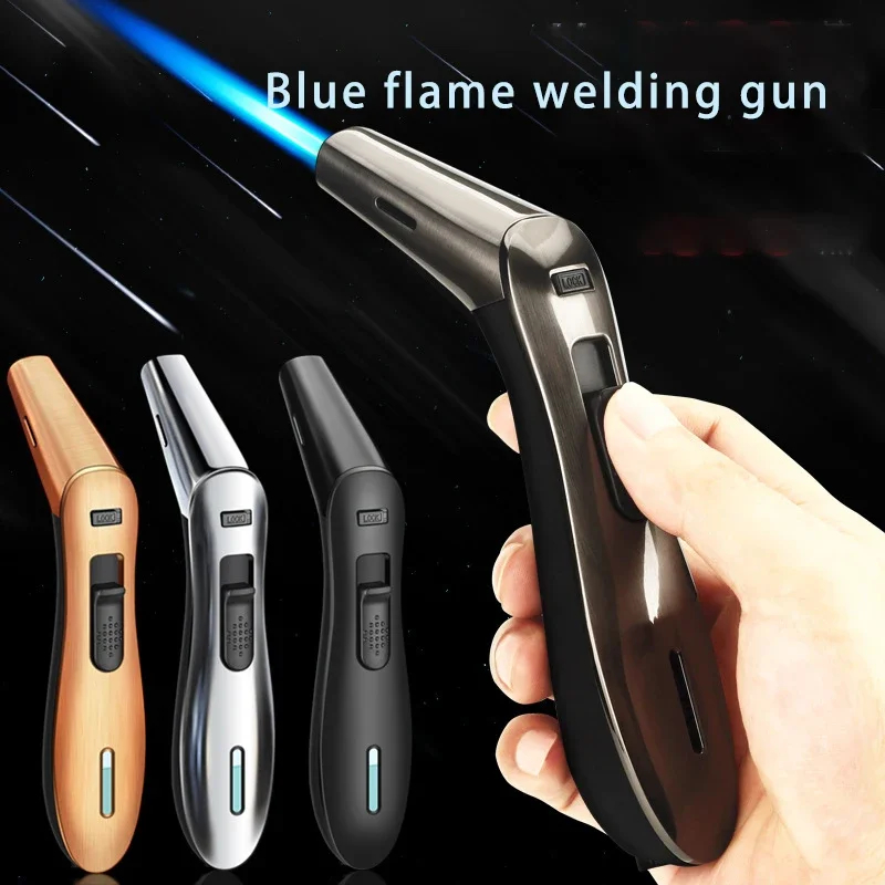 

High Temperature Direct Charge Cigar New Welding Gun Windproof Lighter Creative Personalized Metal Kitchen Igniter 2024