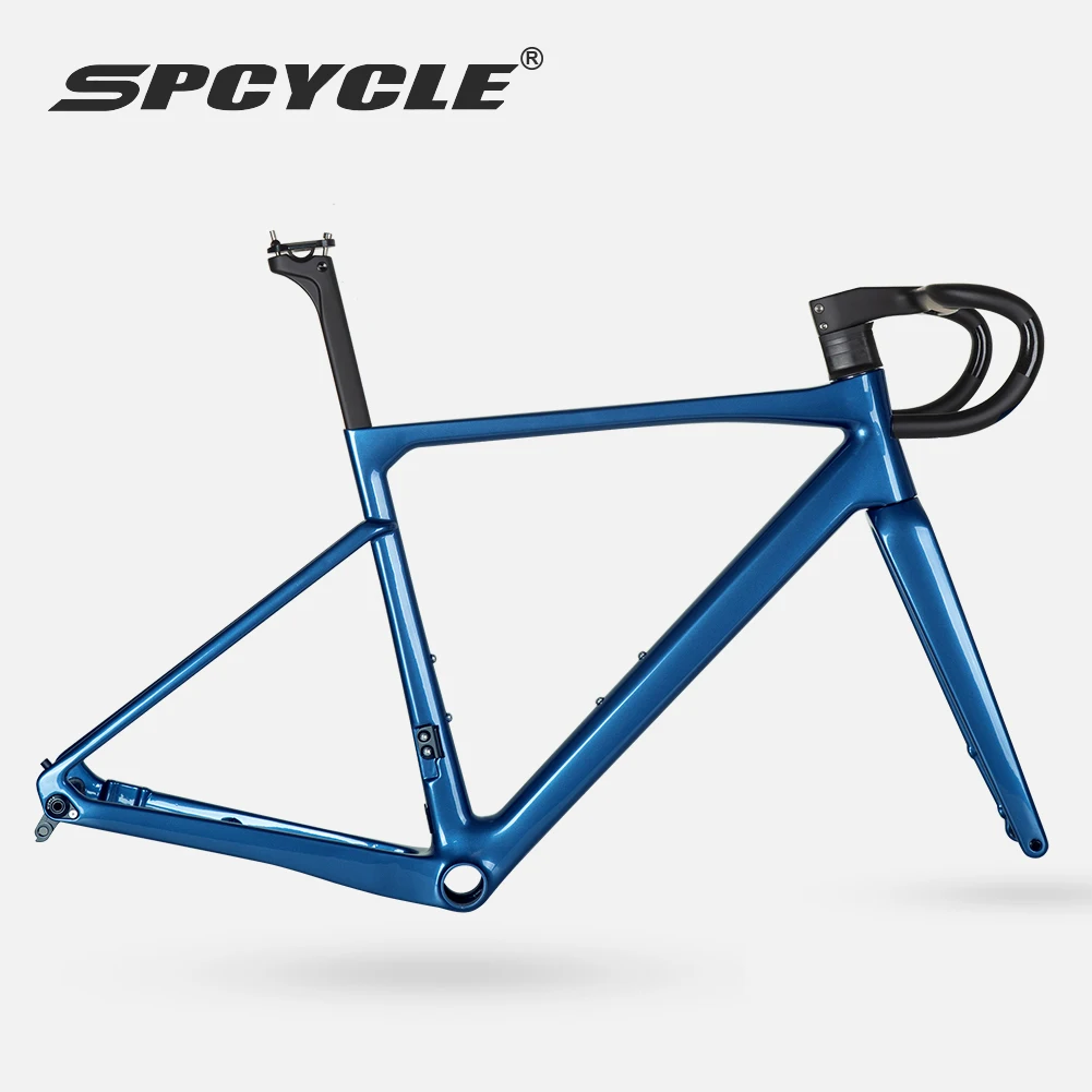 Carbon Road Bike Frame Disc Brake 700*32C Road Frameset Fully Hidden Cable Aero T1000 Carbon Disc Frame