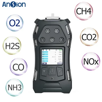 Portable Multi Gas Detector with built-in pump 4 in 1 Gas Detector LEL O2 H2S CO Industrial Explosion-proof