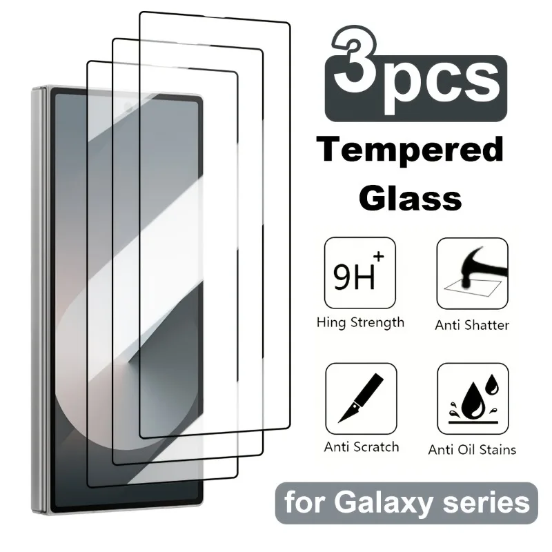 Premium Full-Coverage High-Definition Tempered Glass Screen Protector (3 Pack)