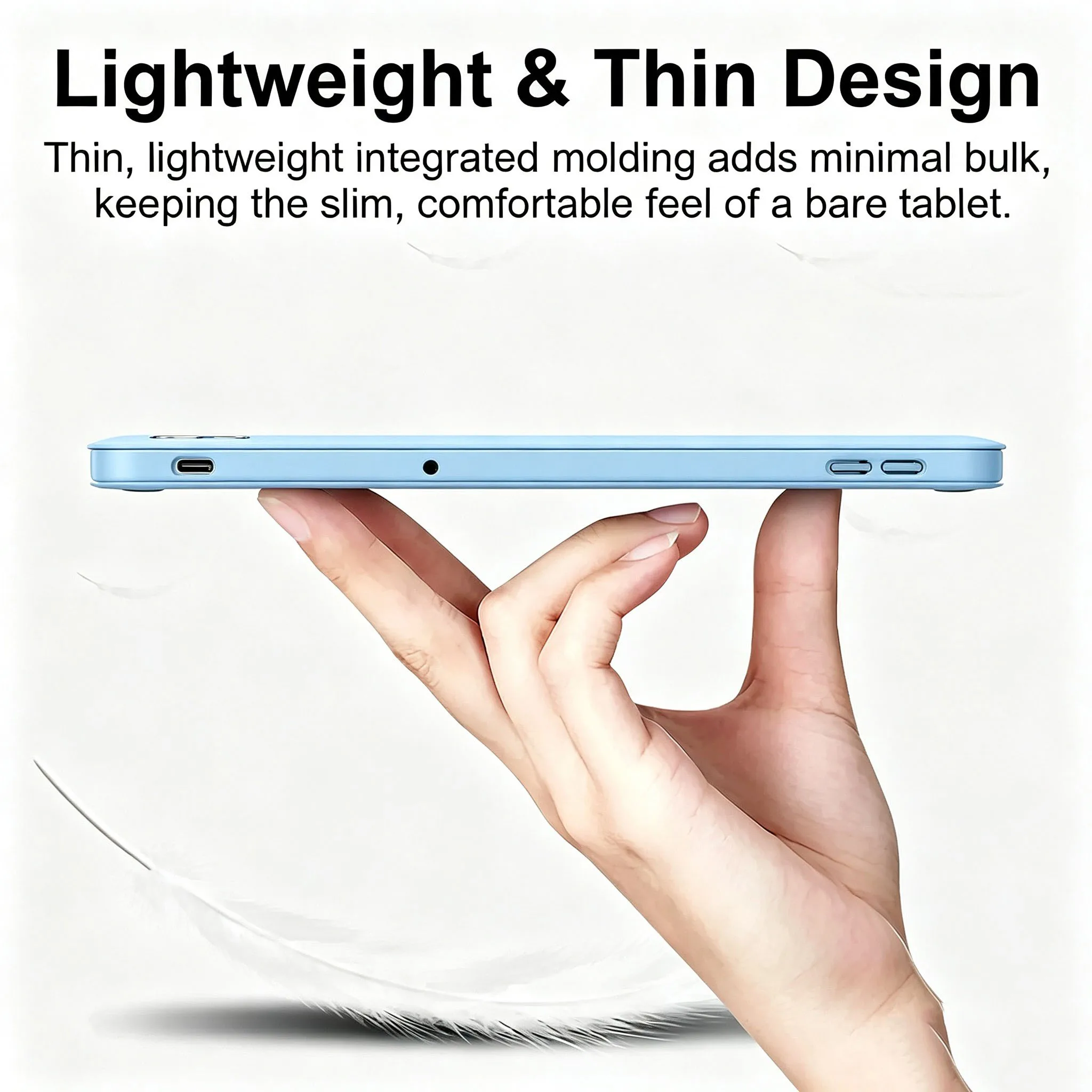 Premium PU Leather Stand Cover with Magnetic Auto Sleep/Wake