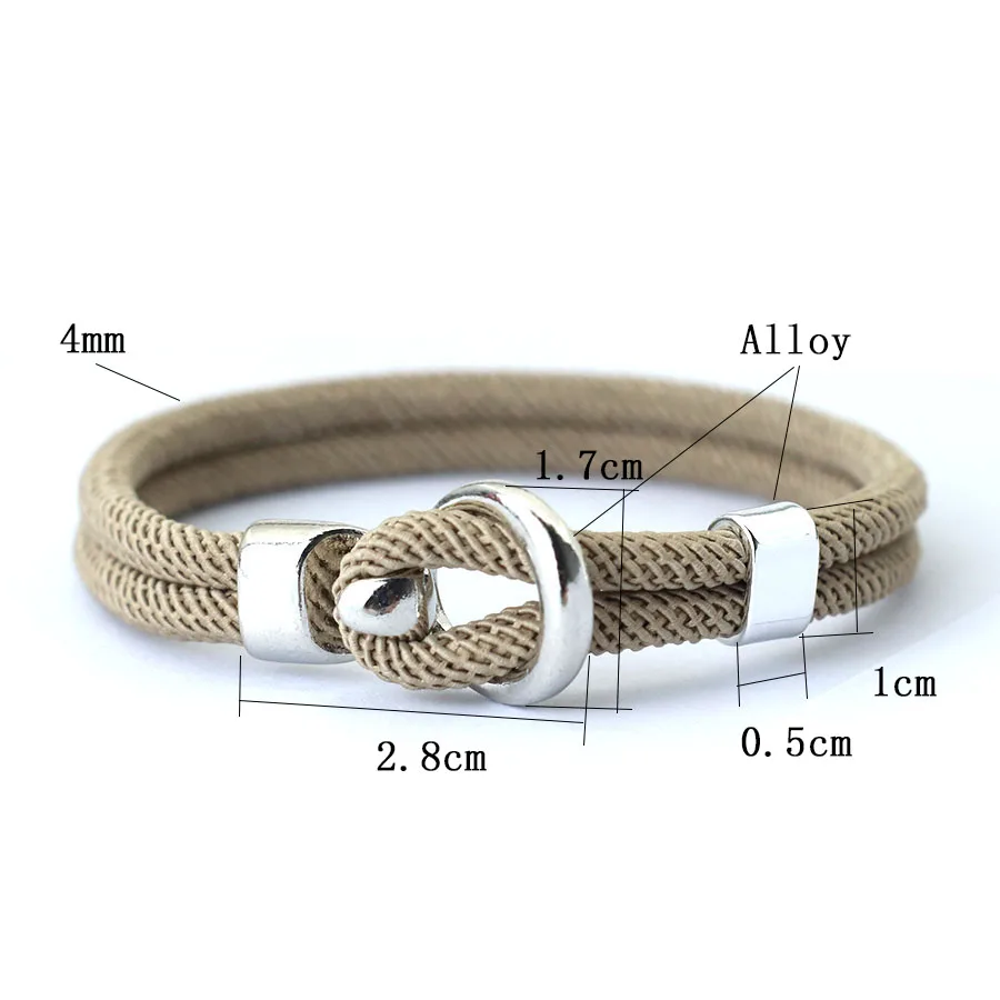 2024 New Fashion Mens Rope Bracelet Double Layer Thread Nautical Braslet  Festival Accessories For Him Pulseras Para Hombre Joias - AliExpress