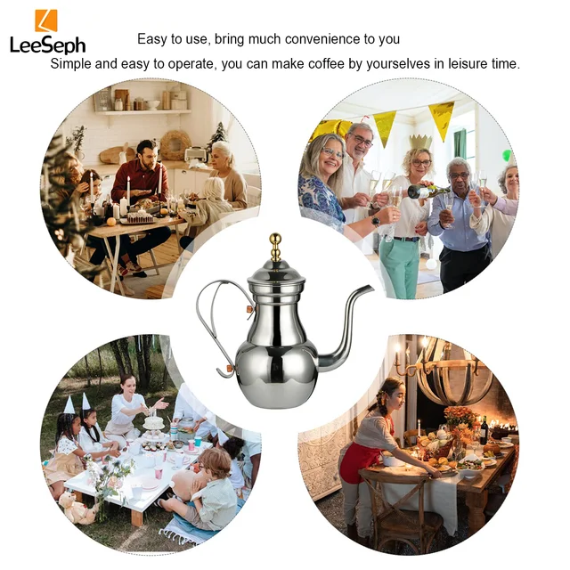 Leeseph Stainless Steel Turkish Coffee Pot 6