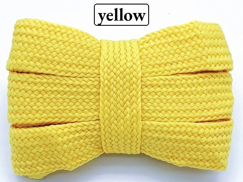 Premium Quality Colored Flat Soft Laces for Sneakers - 2cm Wide, Thickened Design
