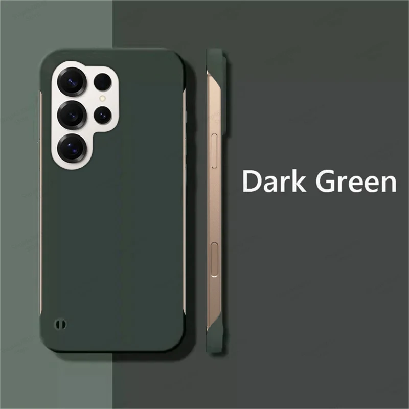 Elegant Frameless Hard PC Shockproof Phone Case - Luxury Protection Accessory