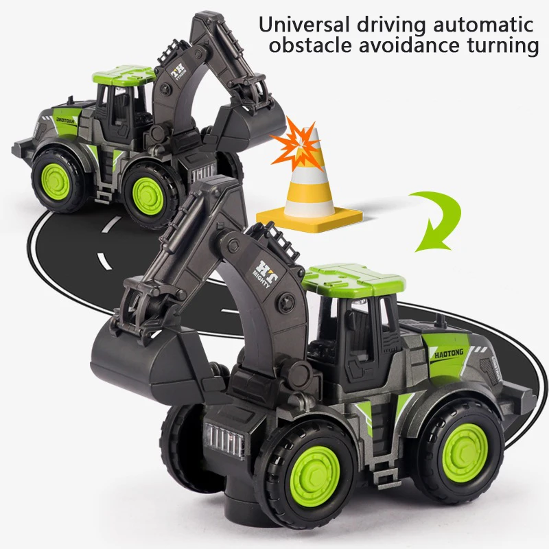 

1pc Plastic Engineering Vehicle Car Toy Internet Celebrity Drop-Resistant Educational Simulation Car Toy for Children's Gift