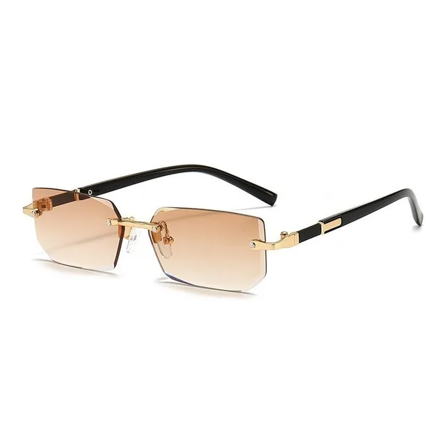 Retro Sunglasses Men Brand Designer Fashion Rimless Sun Glasses - Image 5
