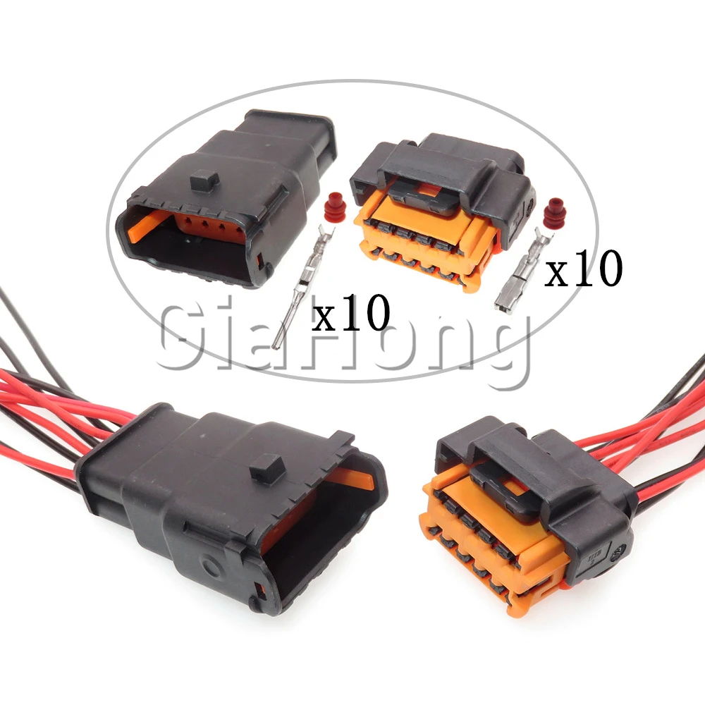 

1 Set 10 Ways Auto Parts Car Sealed Connector For Peugeot Citroen Renault Automobile Headlight Lamp Socket 98789-1201 98788-1201