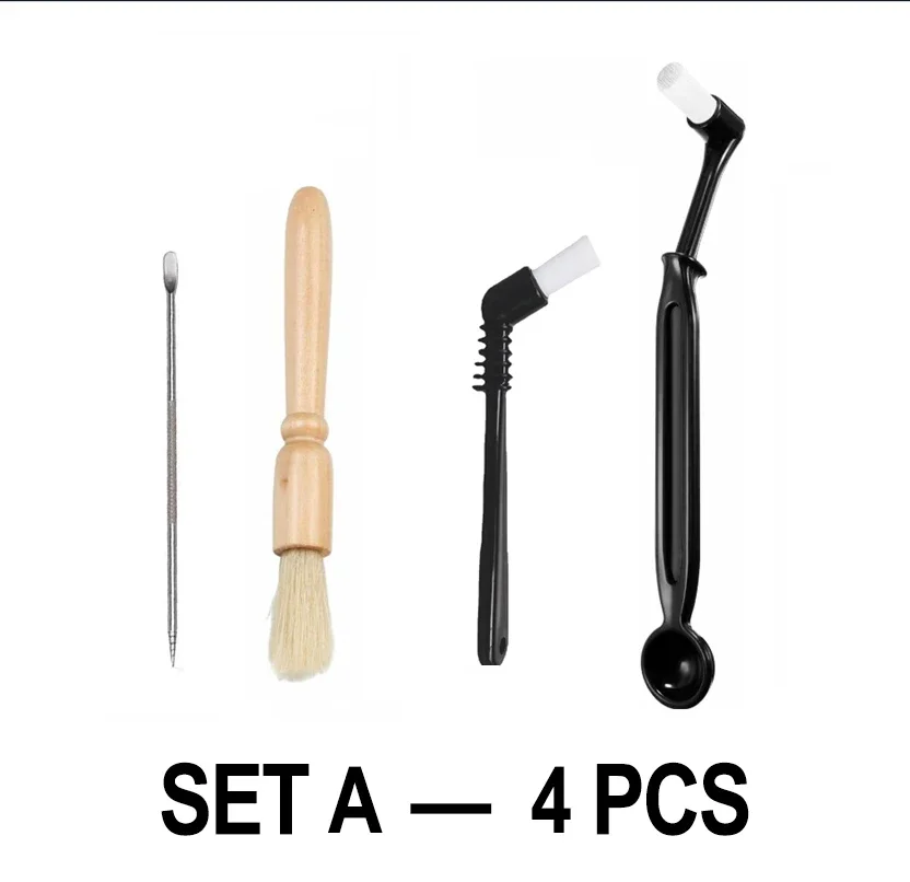 Kaffeemaschine Reinigungsbürste Schleifmaschine Holz Reinigungsbürste Kaffeemaschine Kopfbürste Kaffeebürstenset