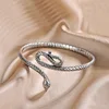 New Arrival Trendy Snake Animal Design Retro Thai Silver Female Bangle For Women Hand Jewellery Accessories Never Fade 5