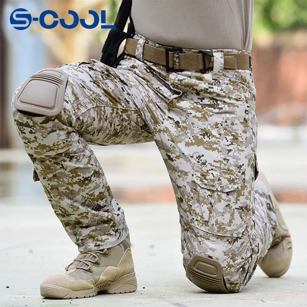 

Tactical Pants Camouflage Joggers Outdoor Ripstop Cargo Pants Working Clothing Hiking Hunting Combat Trousers Men's Streetwear