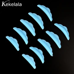 Eyelash Lift & Perm Reusable Silicone Pads - 10 Piece Set for Lash Curling and Extension (10pcs blue in bag)