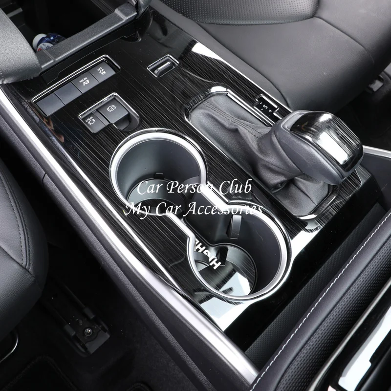 Stainless Sticker For Toyota Highlander Kluger Interior Gear Shift Window Switch Door Speaker Trims 2021-2022 Car Accessories