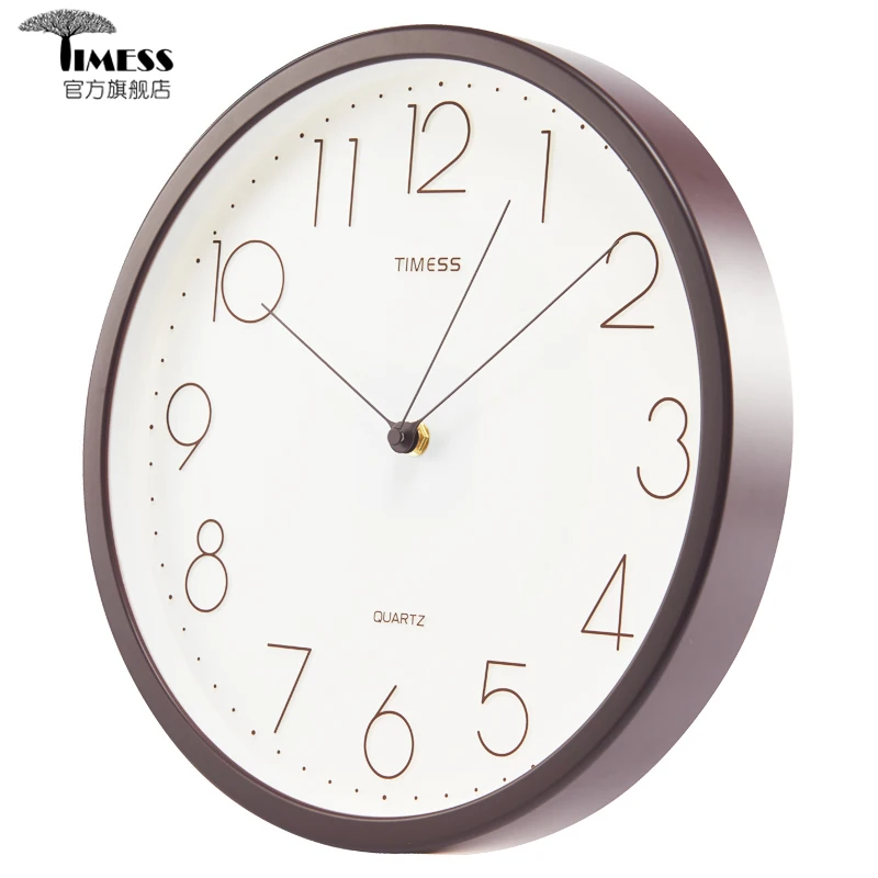 White Metal Wall Clock Minimalist Hidden Stash Color:Style 1;Sheet Size:9 Inches (22.5CM)