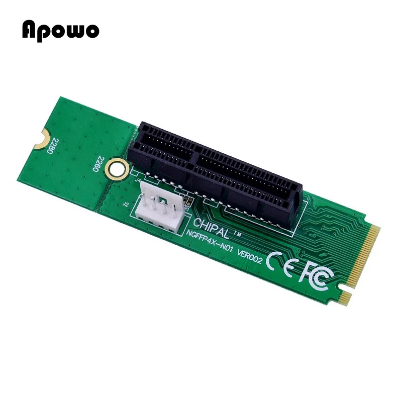 Adaptador de Cartão de Riser Chave para Conversor Fêmea com Cabo de Alimentação para Pci M.2 para Pci-e x1 a X16 Ngff Macho Express 4x 1x m2 m - Image 4