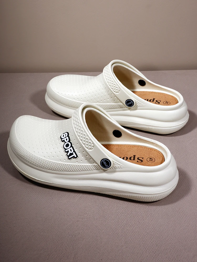 ثقب أحذية الرجال الصيف خفيفة الوزن إيفا الاتجاه المنزل الصنادل قباقيب أحذية الرجال باوتو النعال في الهواء الطلق الصنادل المريحة حجم 39-45