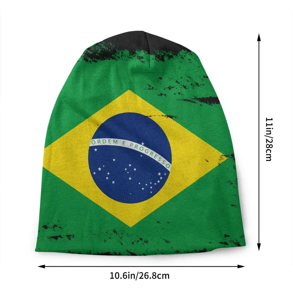 Benutzerdefinierte Brasilien Flagge Motorhaube Hut Stricken Hut Männer Frauen Coole Unisex Warme Winter Beanies Kappe – Detail 27