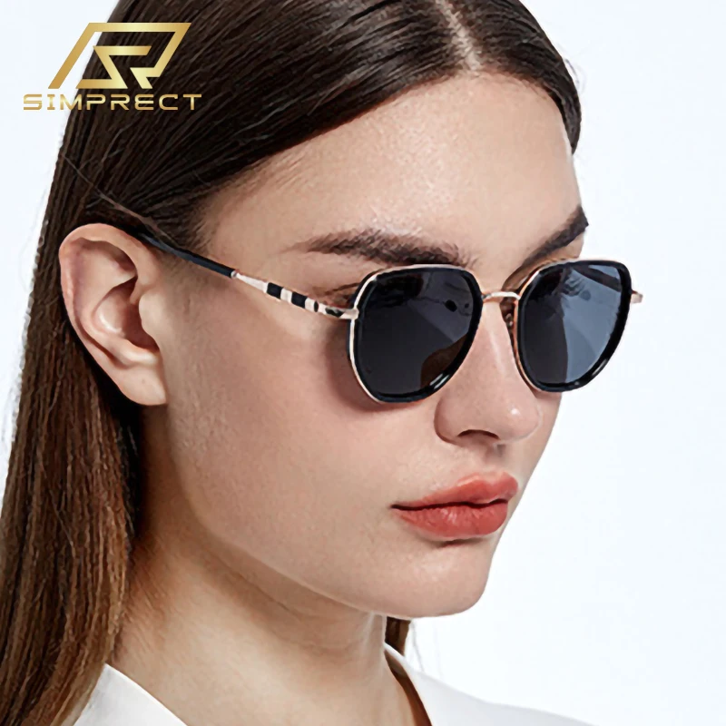 Simprect Tr Gradient Polarized Sunglasses Women 2022 Fashion Vintage