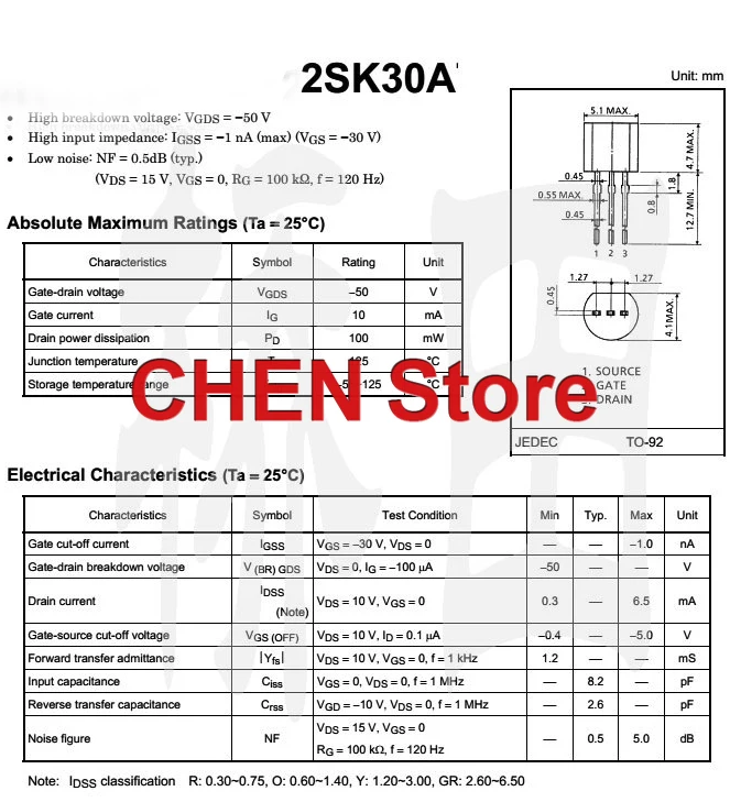 Рисунок 4 - новый оригинальный 2SK30A TO-92