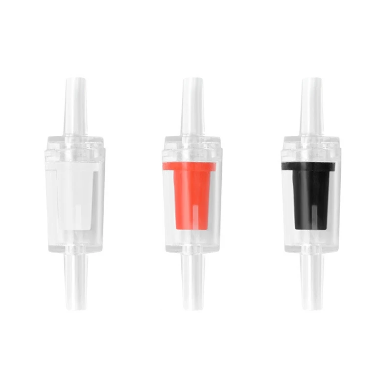 

10 Pieces One Way Check for Valve For 4mm Stomatal Diameter Standard Aquarium Supplies Air Plastic Stop Check