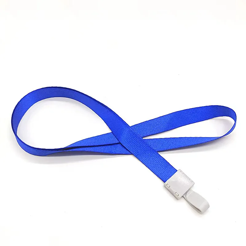 5pcs/set Polyester Lanyards for Pass Work Permit Solid Color Badge Holder Nack Strap ID Name Badge Lanyard Card Hanging Strap