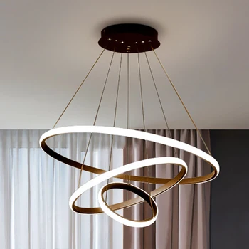 Simple Modern Hanging Light Adjustable Ceiling Chandelier High Brightness Decor Ornament for Living Room Dining Room Bedroom 1