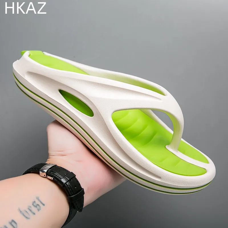 

Men's Summer EVA Flip-flops Thick Bottom Large Size Wear-Resistant Massage Heightening One Pedal Lightweight Trendy Fashion