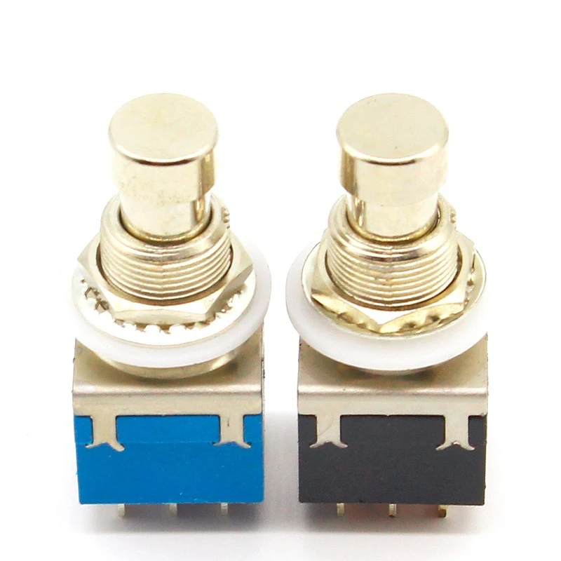 3PDT 9 pins Guitar Effects push button Switch foot pedal switches guitar switch