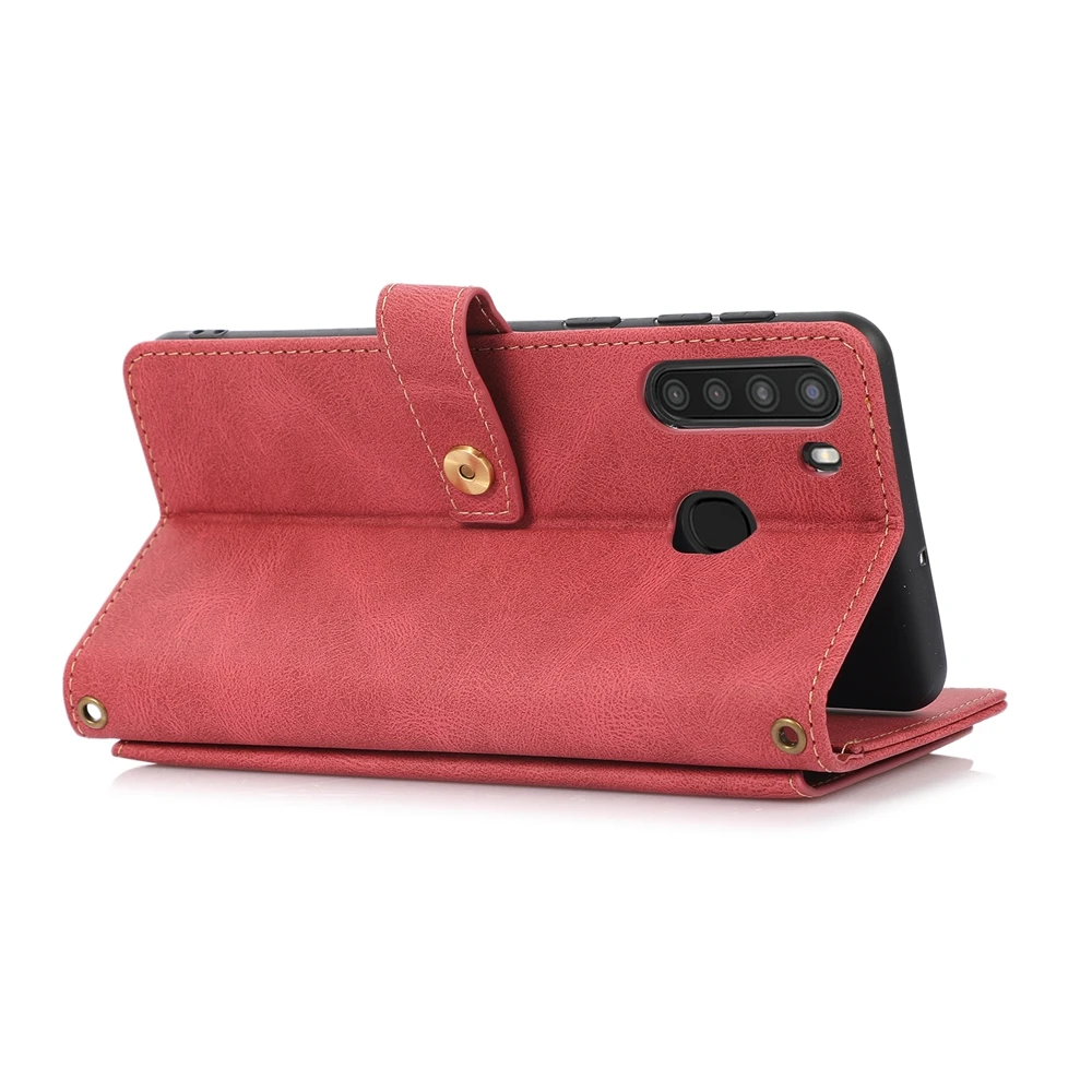 Leather Wallet Phone Case with Strap - Sleek & Stylish Design