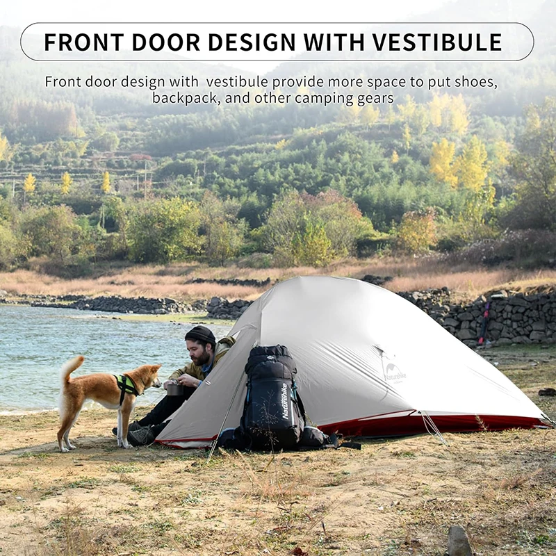 Naturehike Cloud Up Camping Tent Hiking Outdoor Family Beach Shade Waterproof Camping Portable 1 2 3 person Backpacking Tent camping tent