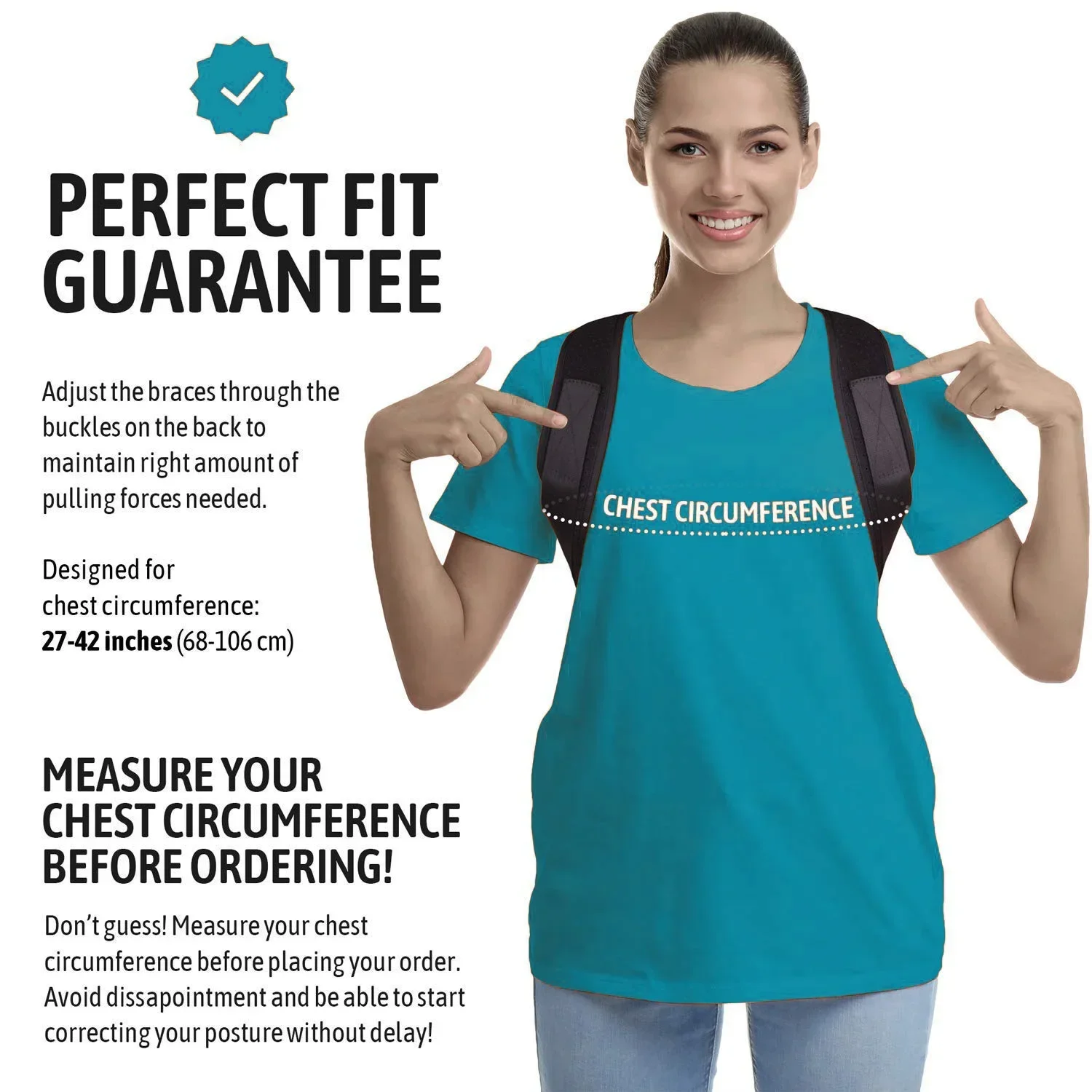 Posture Corrector Back Corrector Male and Female Adjustable Correction Belts Invisible Breathable Corrective Belt