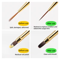 75ml Nail Brush Cleaner+Container+Filter Brush wash liquid Manicure Tools set 3