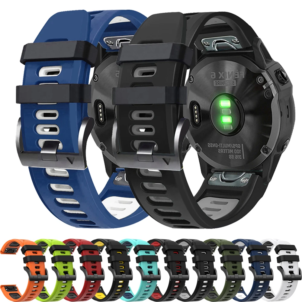 

Ремешок силиконовый для Garmin Fenix 7X 7 6X 6 Pro 5X Plus 945 955 Epix Gen 2 47 51 мм