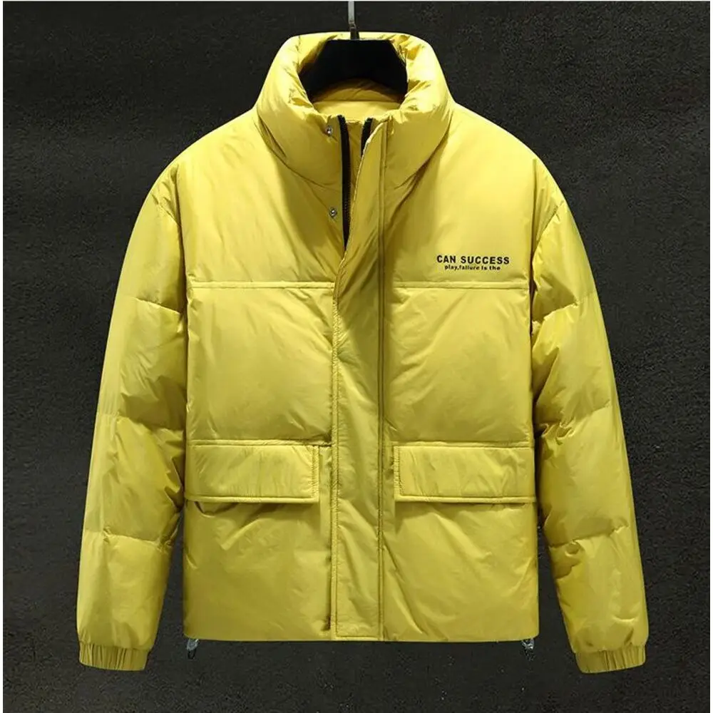 Men's Down Jacket Winter Thermal Duck Down Stand Collar Coat_voghion.com