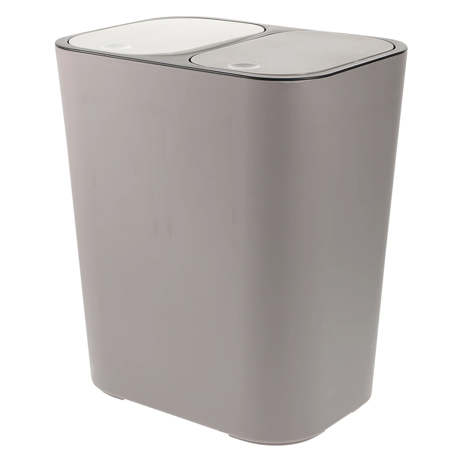 

Sorting Trash Can Plastic Terrarium White Pedal Bin Bucket Double Household Trashcan Pp Garbage Container Office