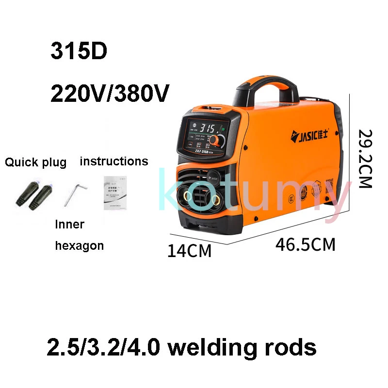 Electric Welding Machine 250D 315D Household Portable Dual Voltage 220V 380V Industrial Grade 2.5/3.2/4.0 Welding Rod 6